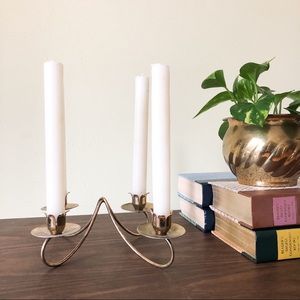 Vintage Brass Candle Holder